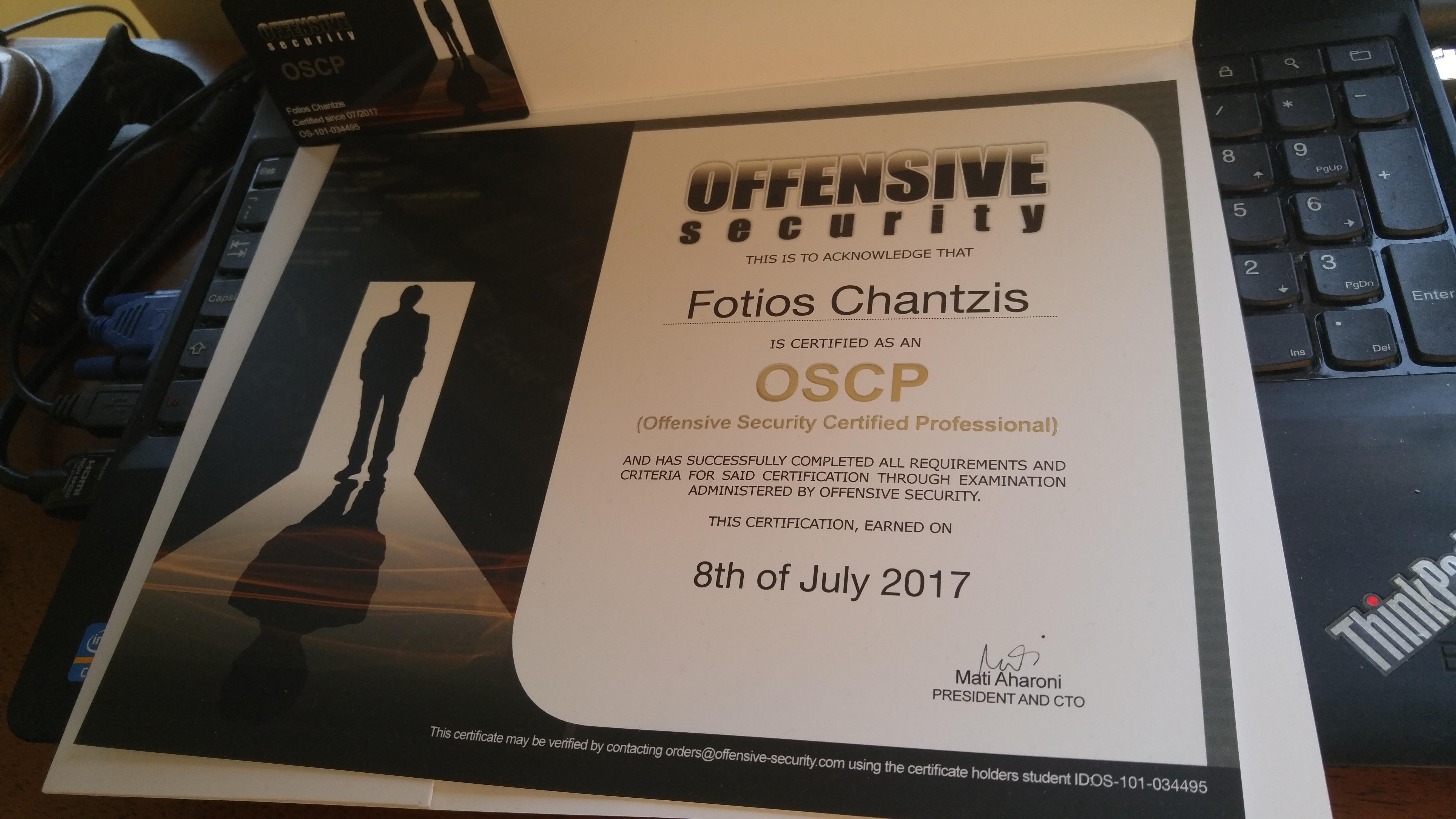 OSCP cert